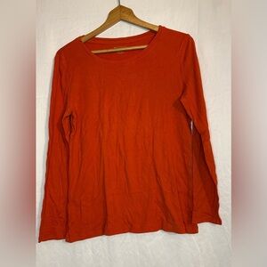 New Directions Weekend Women’s Orange Long Sleeve Top size Large